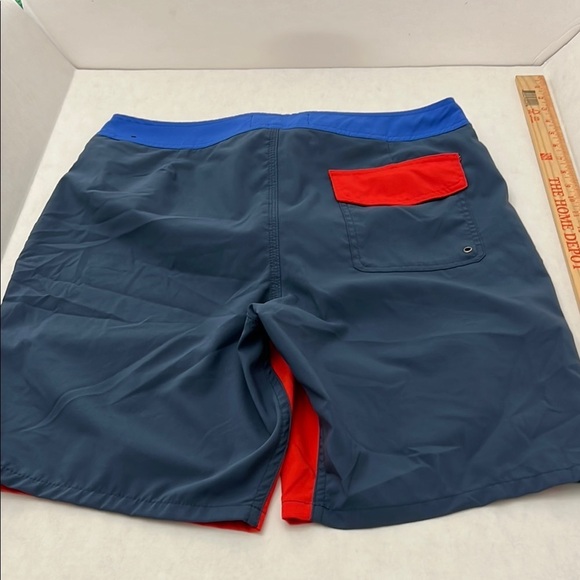 Men's Red and Blue Swim Shorts - Picture 4 of 4
